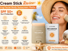 **Matte Sun Stick SPF 50+ PA++++ – a portable, waterproof sunscreen stick with a matte finish, priced at $4.25, perfect for face and body.