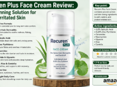 Recuren Plus Seborrheic Dermatitis Face Cream for redness, itching, and flaky skin.