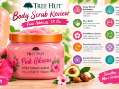 Tree Hut Pink Hibiscus Shea Sugar Scrub 18 oz body exfoliator