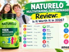 NATURELO Whole Food Multivitamin for Teens bottle, 120 vegetarian capsules