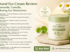 Natural Eye Cream with Chamomile and Centella Asiatica for Dark Circles