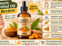 200ml Turmeric Essential Oil bottle — natural moisturizing oil for face and body skincare